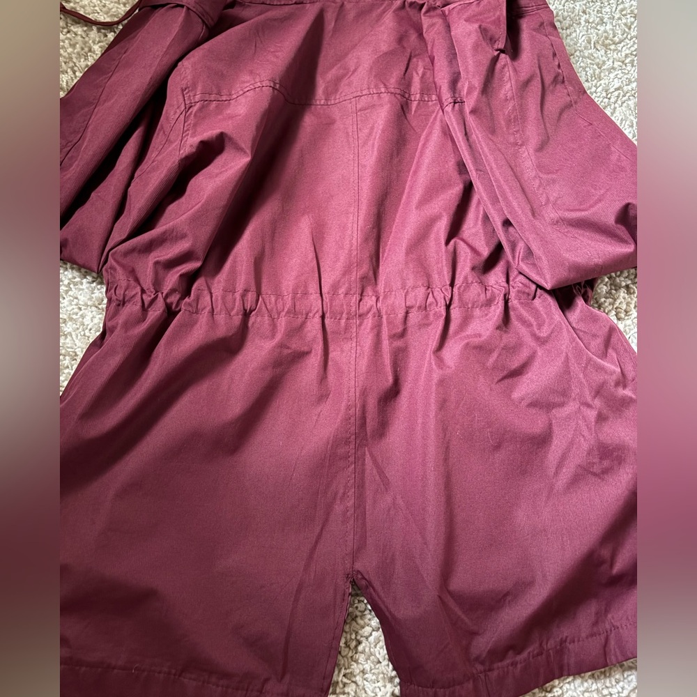 Ambiance Red Utility Jacket With Drawstring Hood - image 7